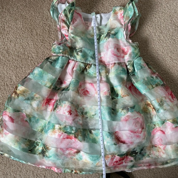 Pastourelle baby girl’s Monet shadow stripe dress in size 24M - Picture 3 of 6